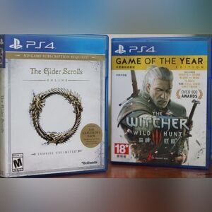 Witcher 3 Wild Hunt + The Elder Scrolls PS4 Bundle